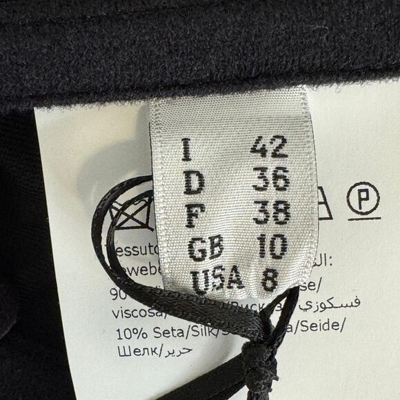 New NWT Moschino Couture Graphic Stereo Strapless Dress Sz 8 - Picture 16 of 16